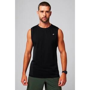 Fabletics Tank Top The Training Day Muscle Shirt Black Gradient Seamless Large